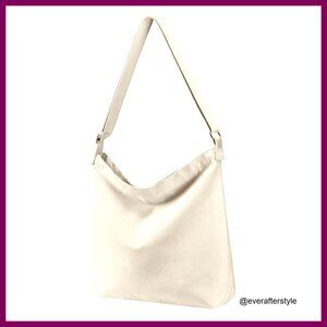 Canvas Crossbody Tote Handbag Large Boho Chic Reusable Lightweight Durable